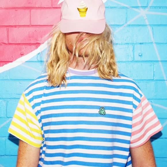 Lazy Oaf Other - Lazy Oaf Multicolor Striped T-Shirt